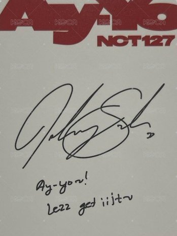 Ay-Yo 專輯卡 NCT 127  SMini專卡 背面