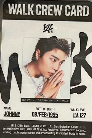 WALK 專輯卡  正面