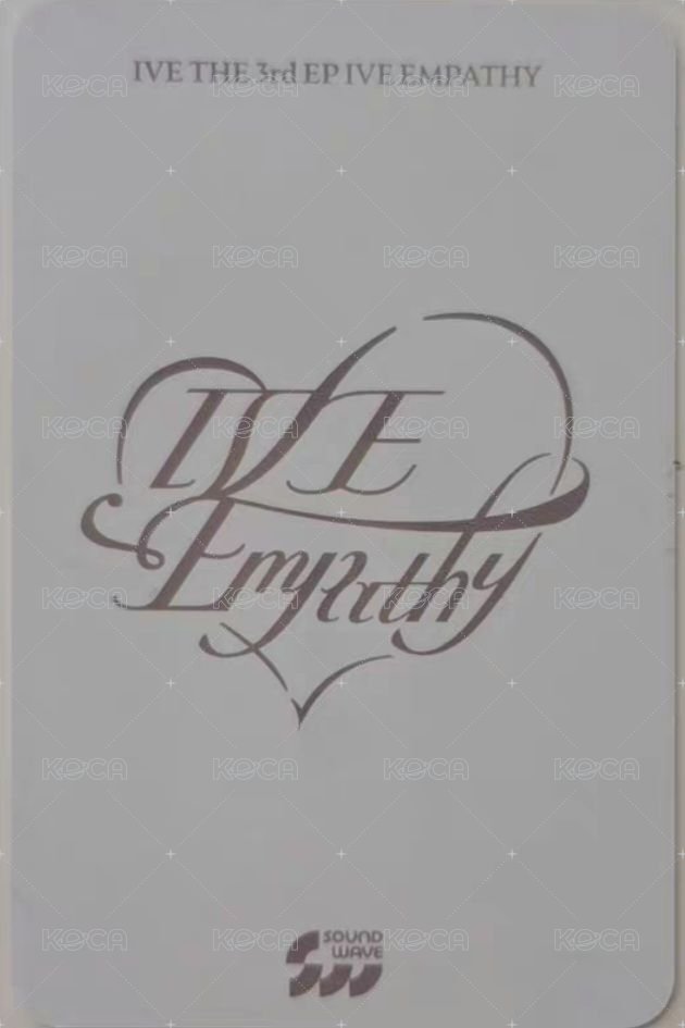 IVE EMPATHY sw 簽售卡 7簽售 背面