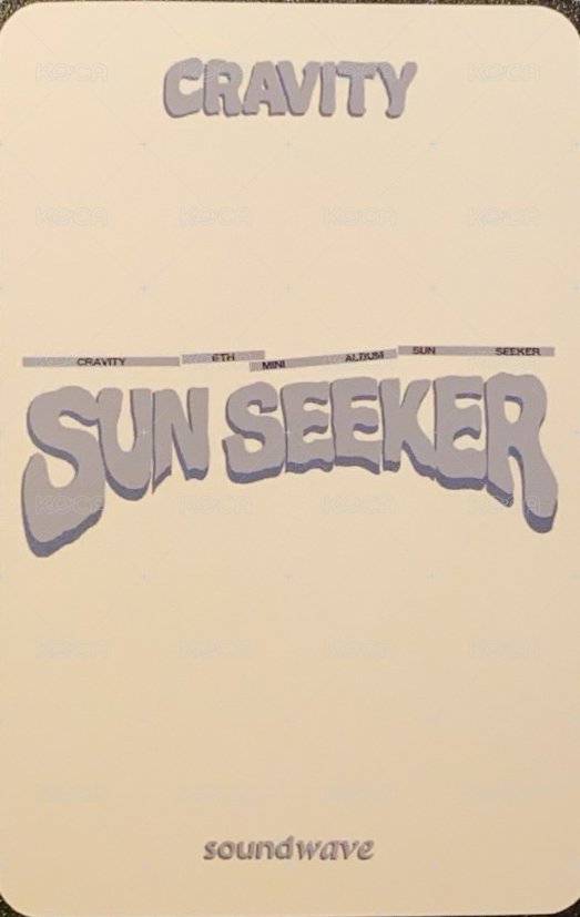 SUN SEEKER sw 1.0 特典卡  背面