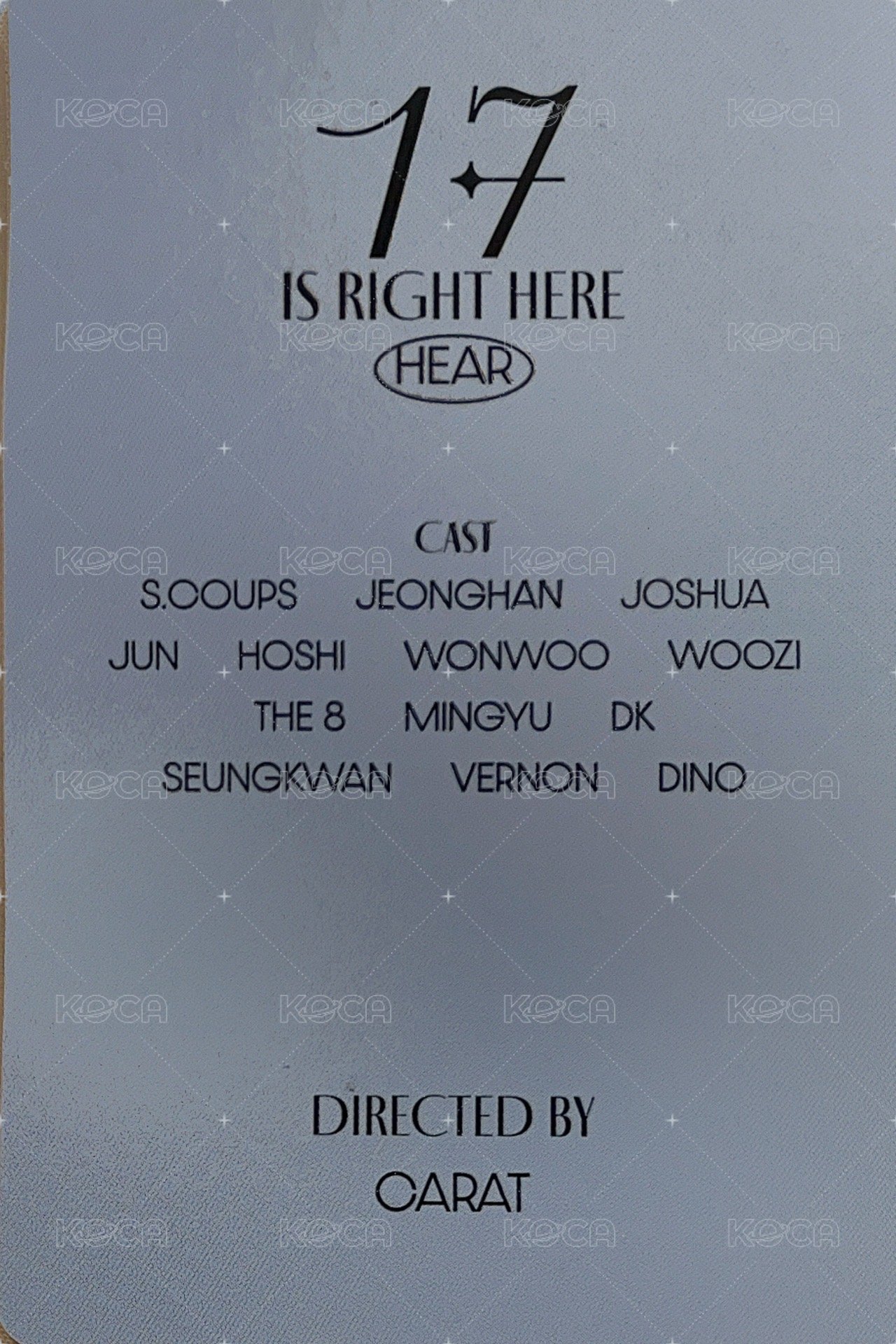 精選專 專輯卡 ｜HEAR ver 背面