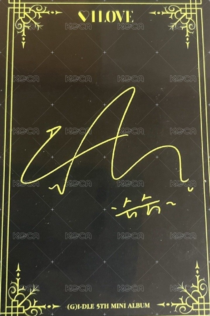 I LOVE 專輯卡 JC單封專卡-金髮刷 背面