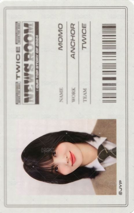 TWICE SEASON’S GREETINGS 2024 年曆卡  背面