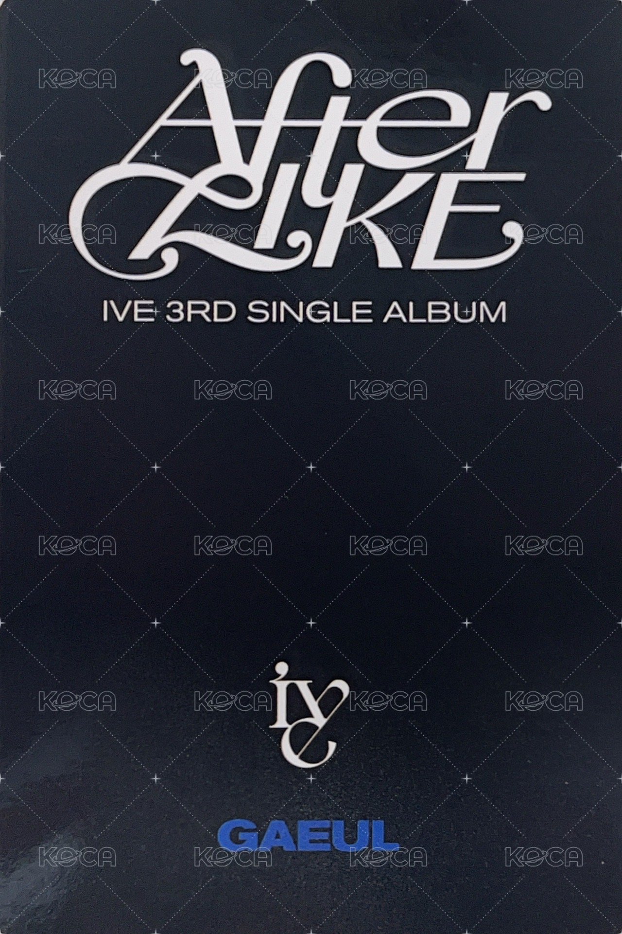 After LIKE mokket 簽售卡  背面