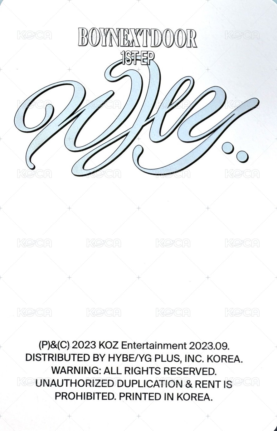 WHY.. km蝦皮 2.0 簽售卡 3 背面