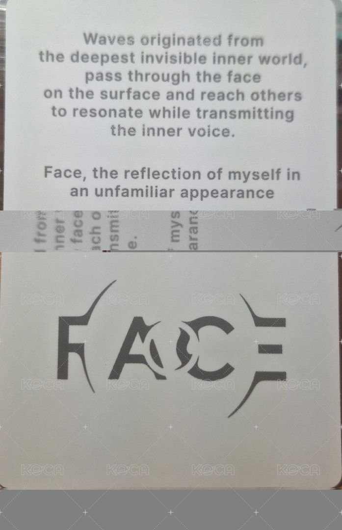 FACE 專輯卡 UN版 背面