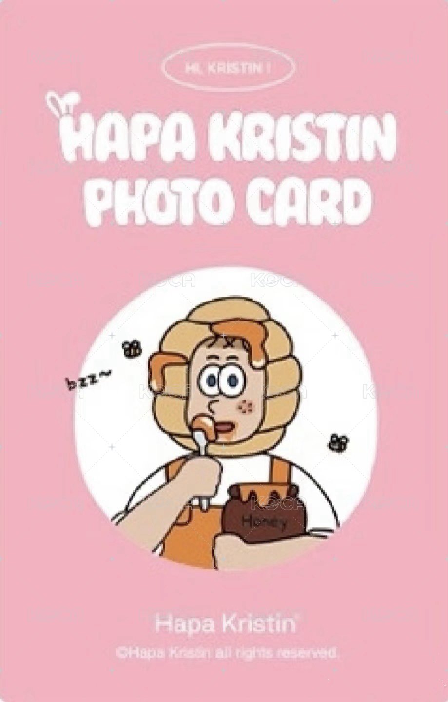 Hapa Kristin 代言卡 2.0 背面