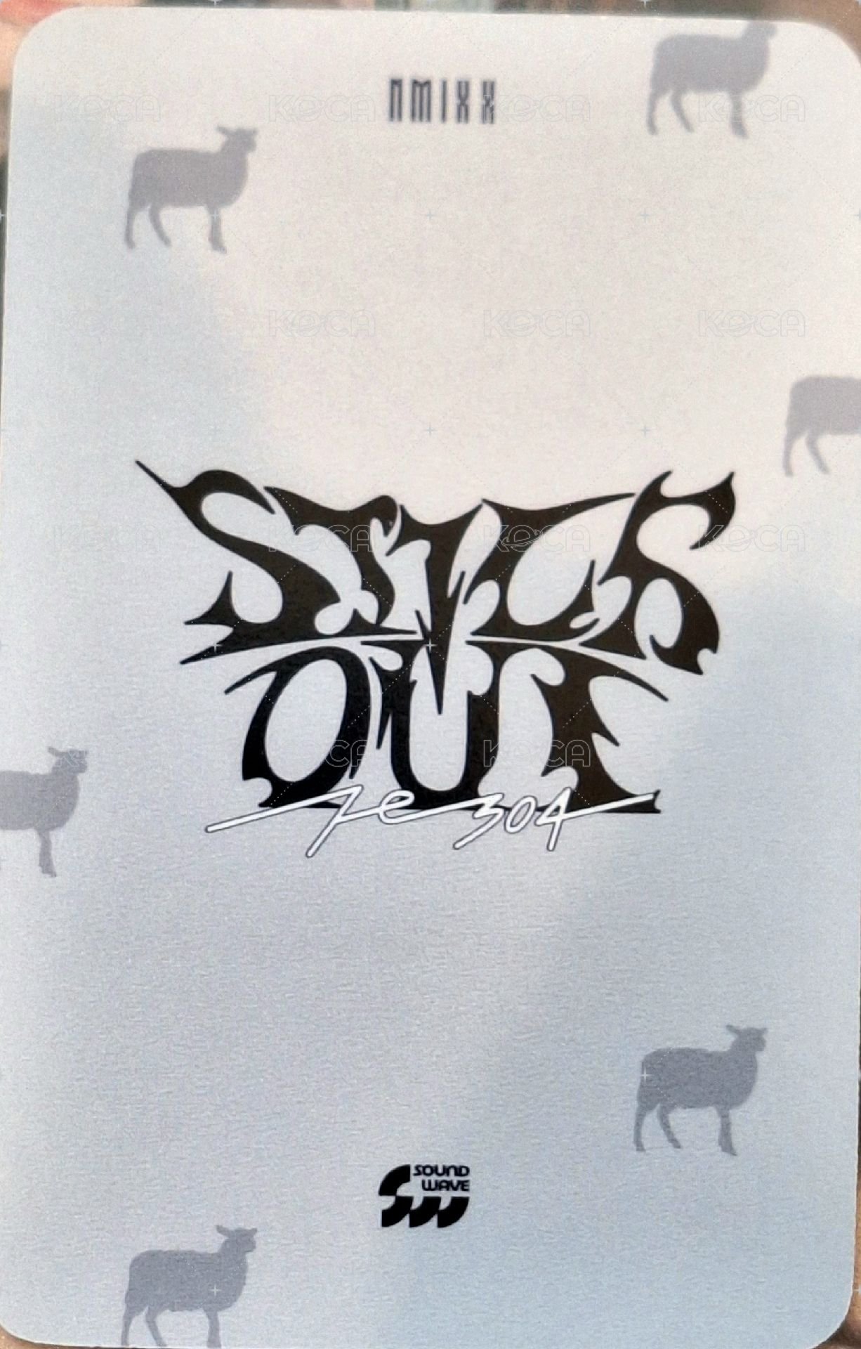 STICK OUT sw 線下 1.0 簽售卡 薯片薛 背面