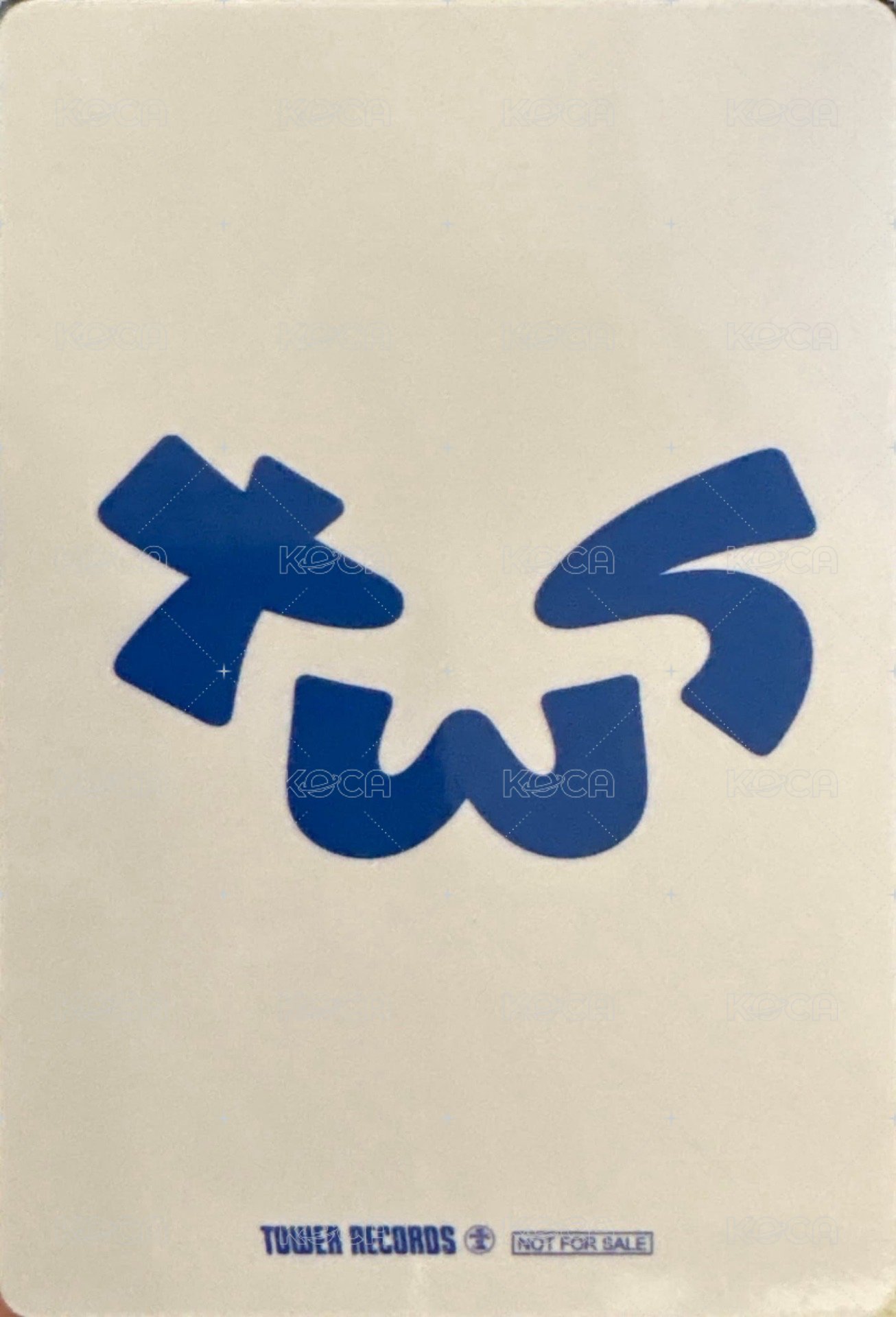 Sparkling Blue 塔店 幸運卡 出道專   6 背面