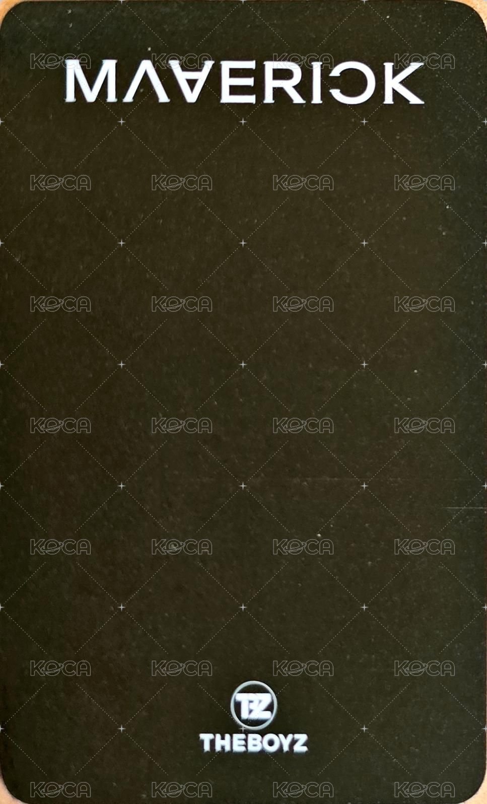 Maverick 專輯卡  背面
