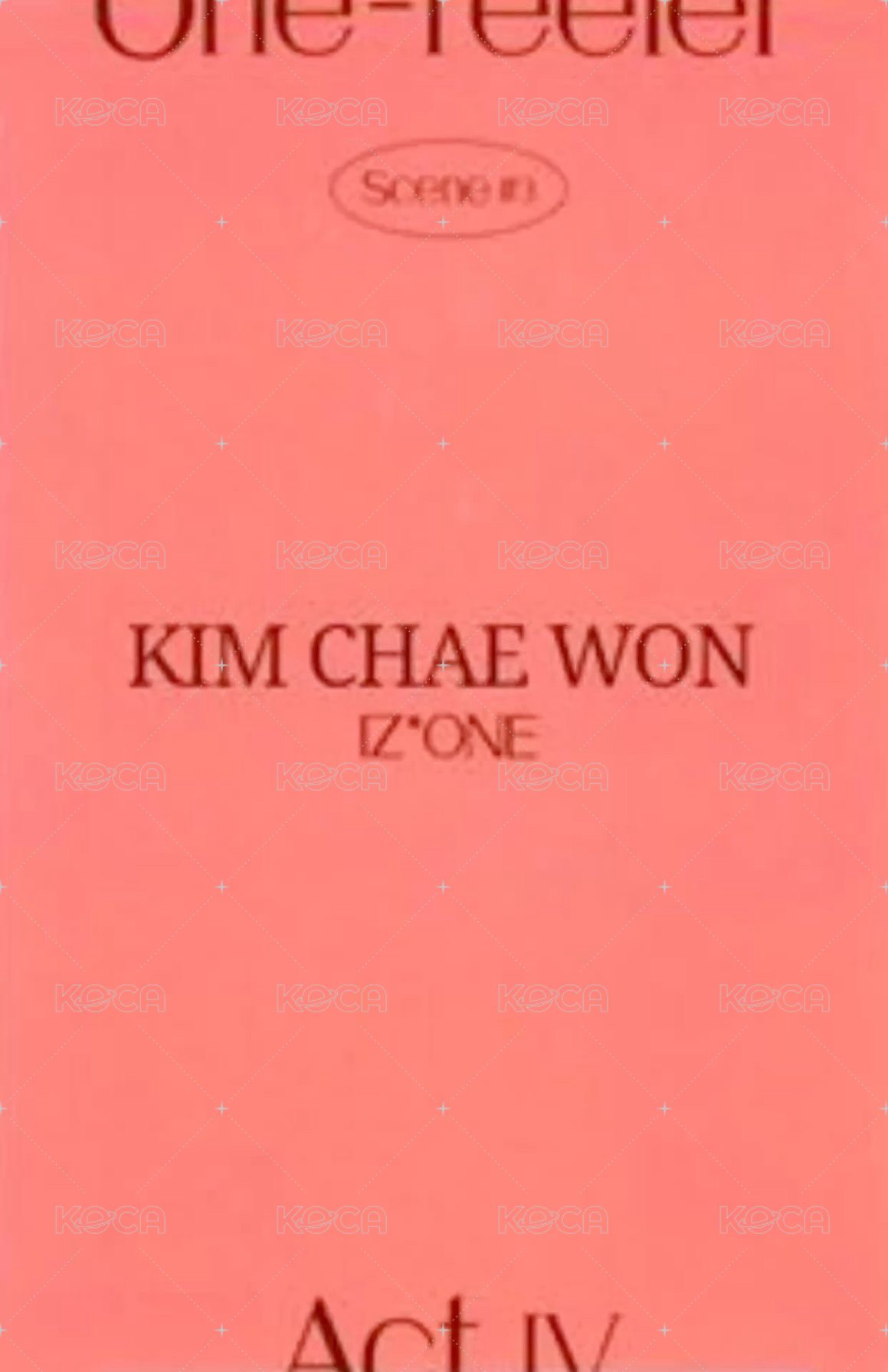 One-reeler / Act IV 專輯卡 SCENE#3 背面