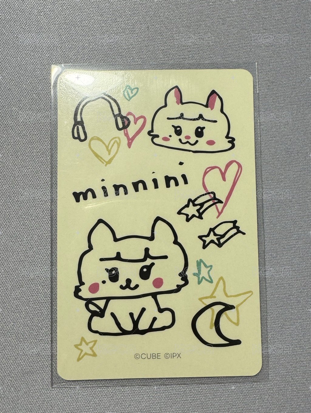 I SWAY cube 周邊卡 衣服卡 背面