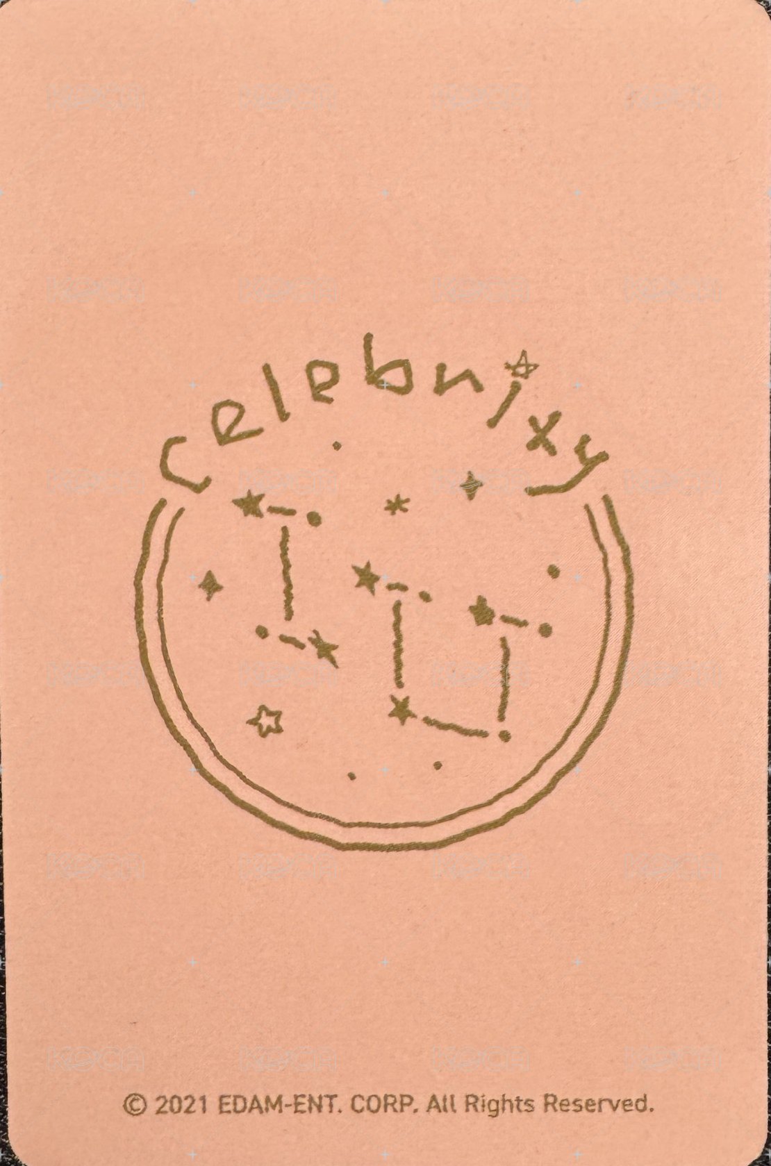 Celebrity 周邊卡 鐵盒卡 背面