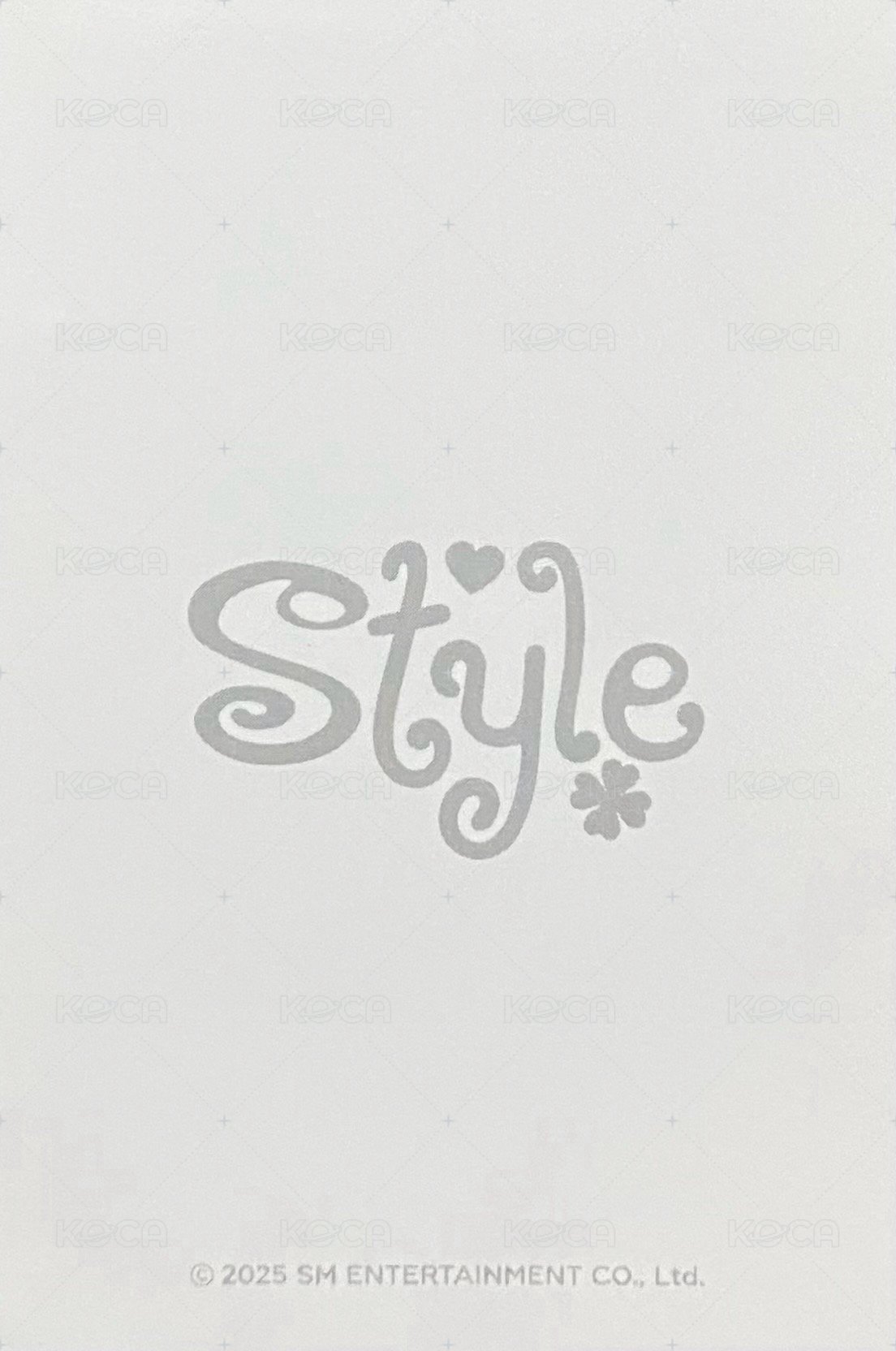 Style 周邊卡 環保袋 背面