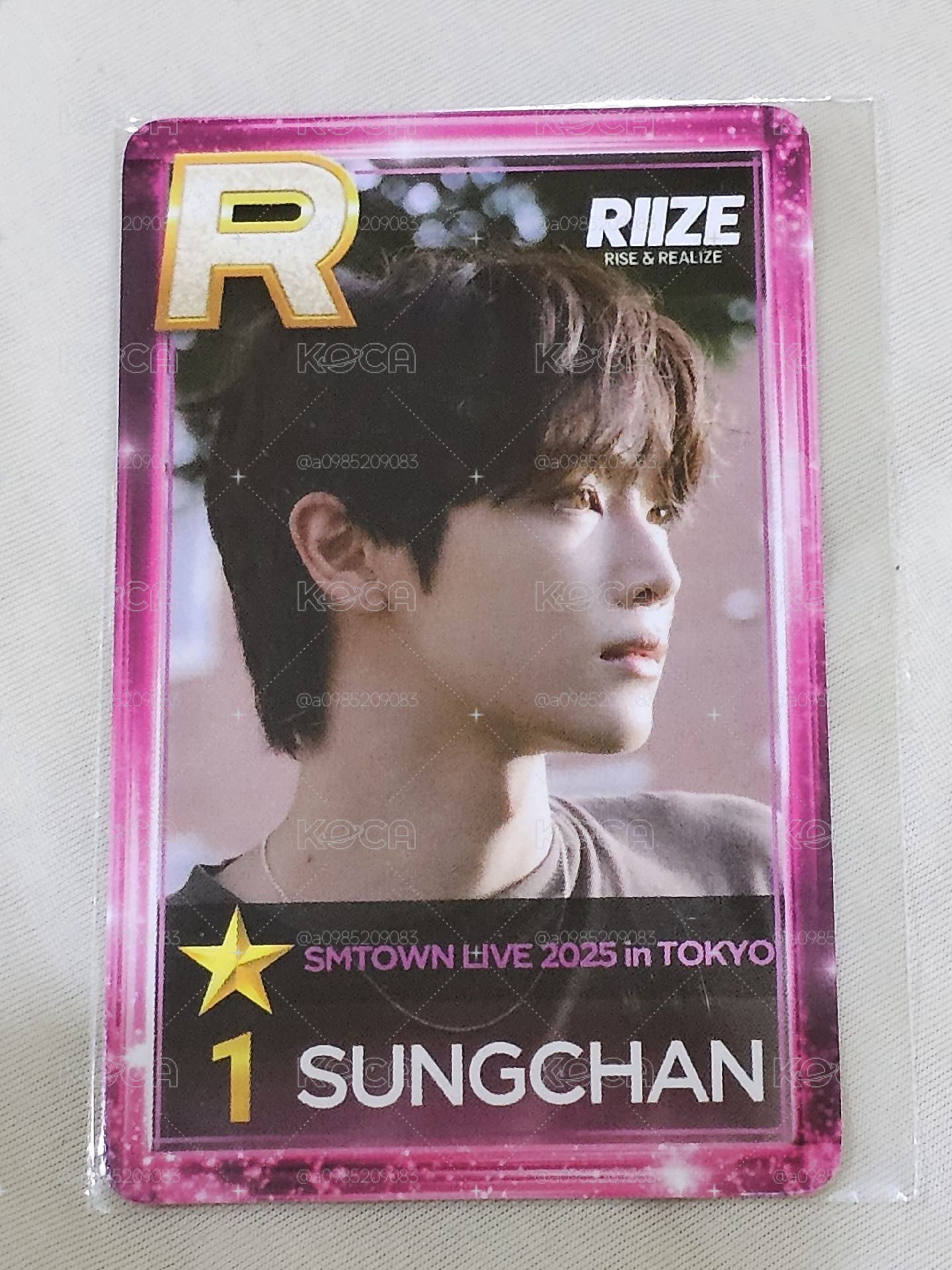 RIIZE 東京巨蛋遊戲卡 成璨 SUNGCHAN