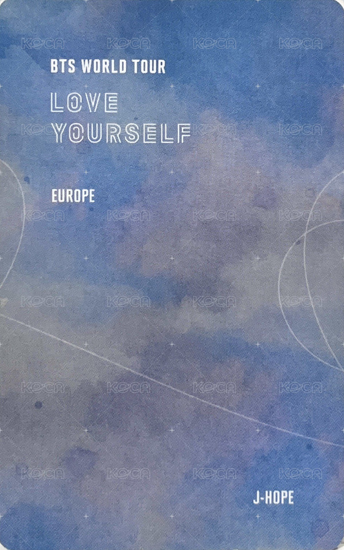 LY Tour 演唱會 DVD / CD 卡 歐洲 一般版 背面