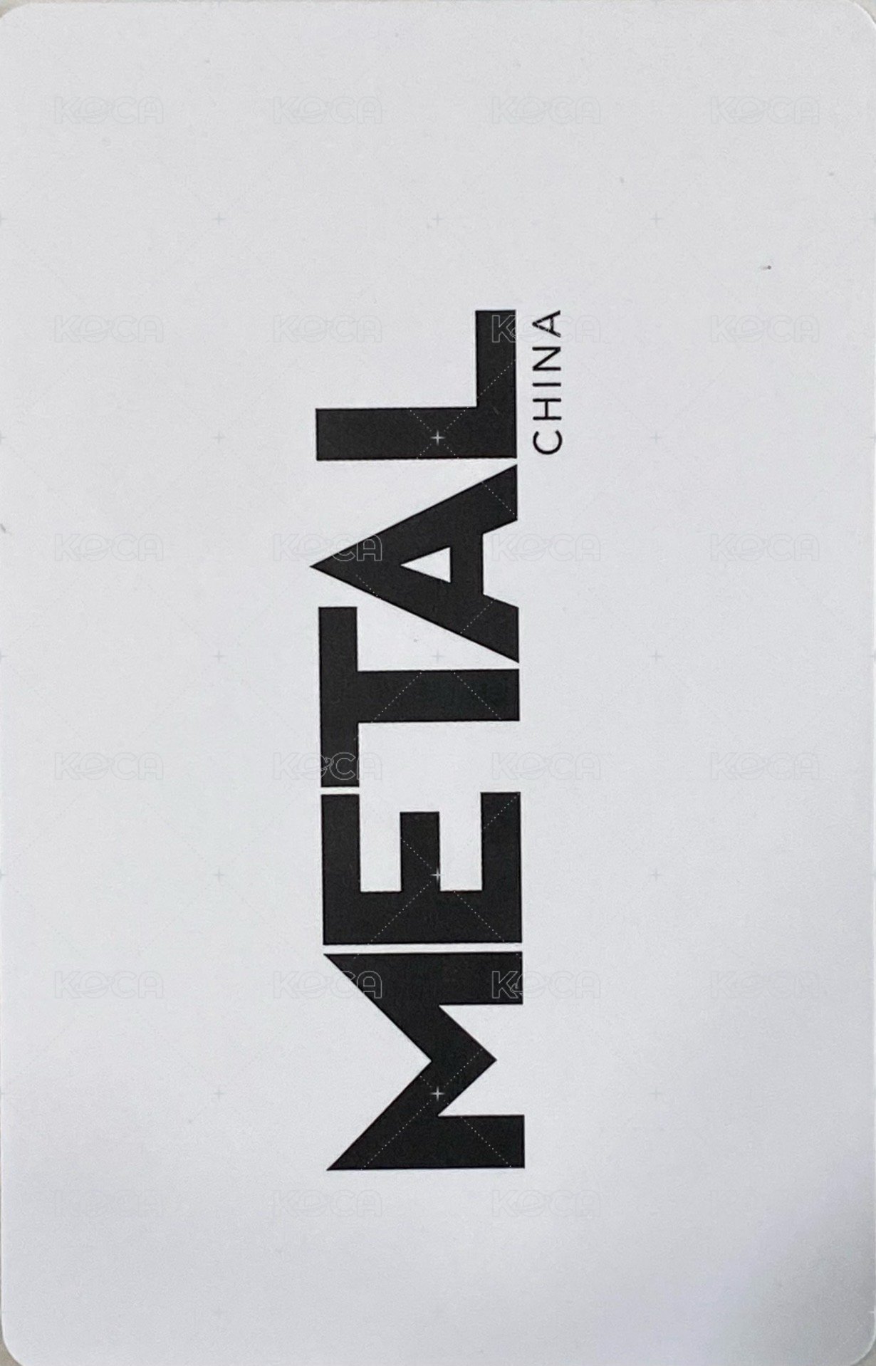 Metal 雜誌卡 單封隱藏吉 背面