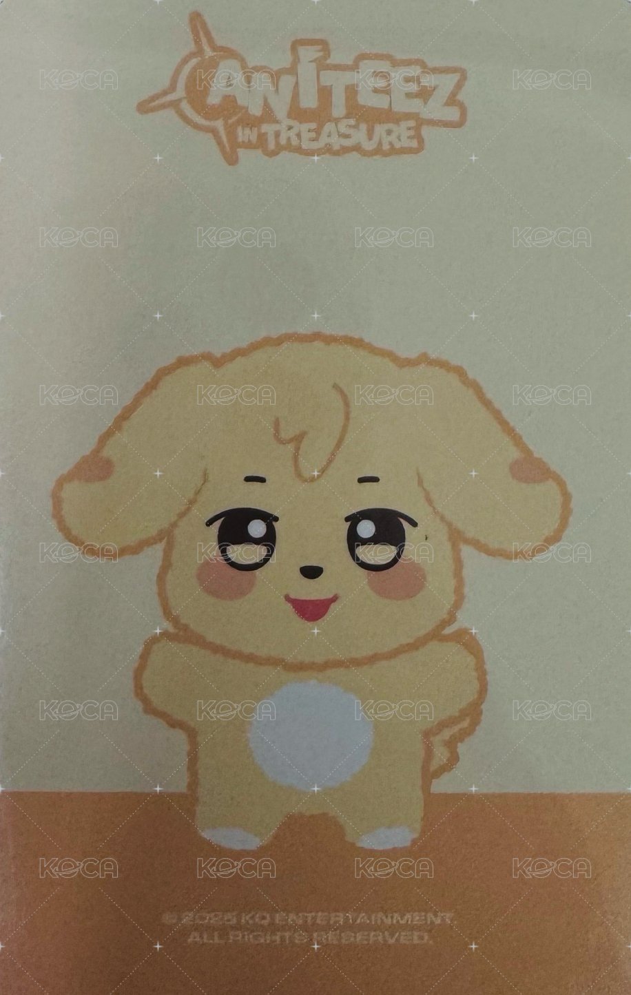 ANITEEZ IN TREASURE 周邊卡 MINI PLUSH 背面