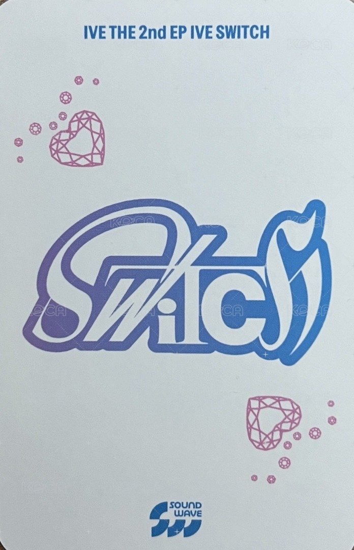 IVE SWITCH sw 幸運卡 9.0 背面