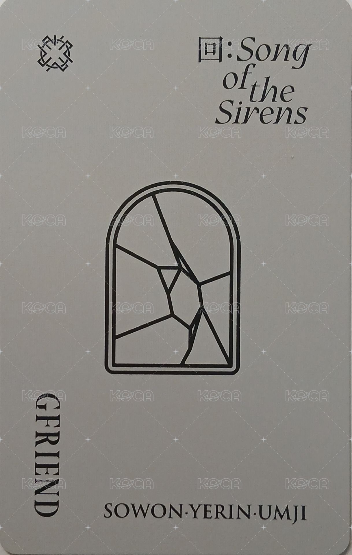 迷九 專輯卡 預售禮 背面