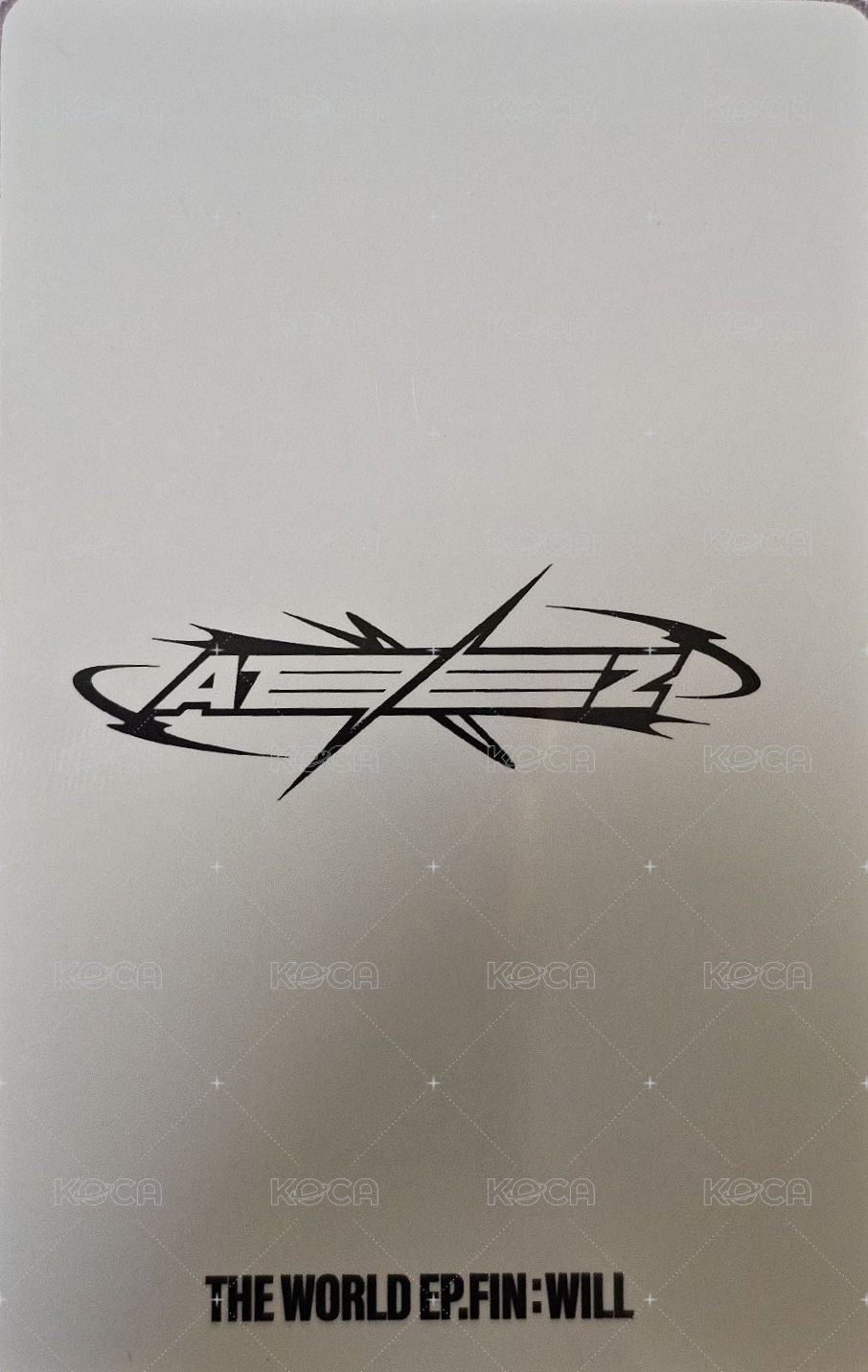 Will yzy 2.0 簽售卡  背面