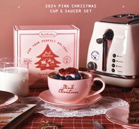 粉紅聖誕馬克杯組