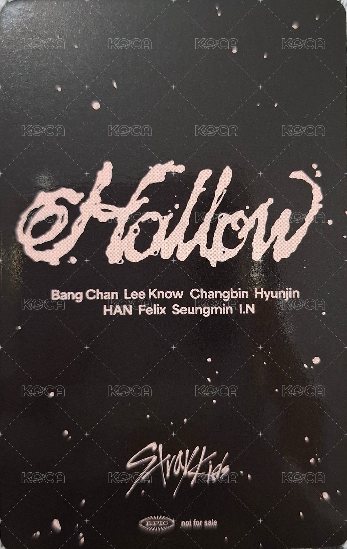 Hollow JYP JAPAN Fanclub 特典卡  背面