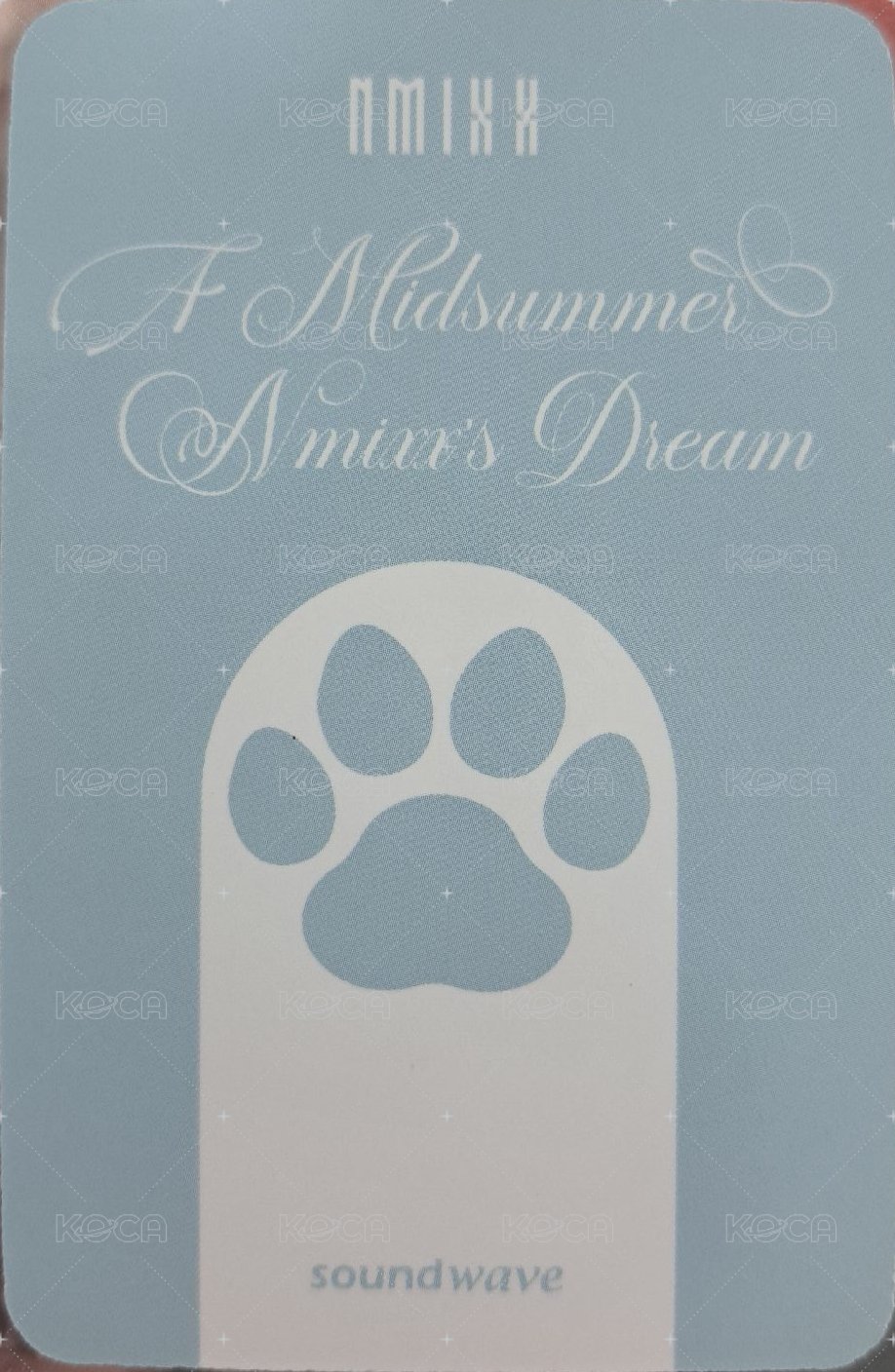 仲夏夜 sw 3.0 幸運卡 白貓 背面