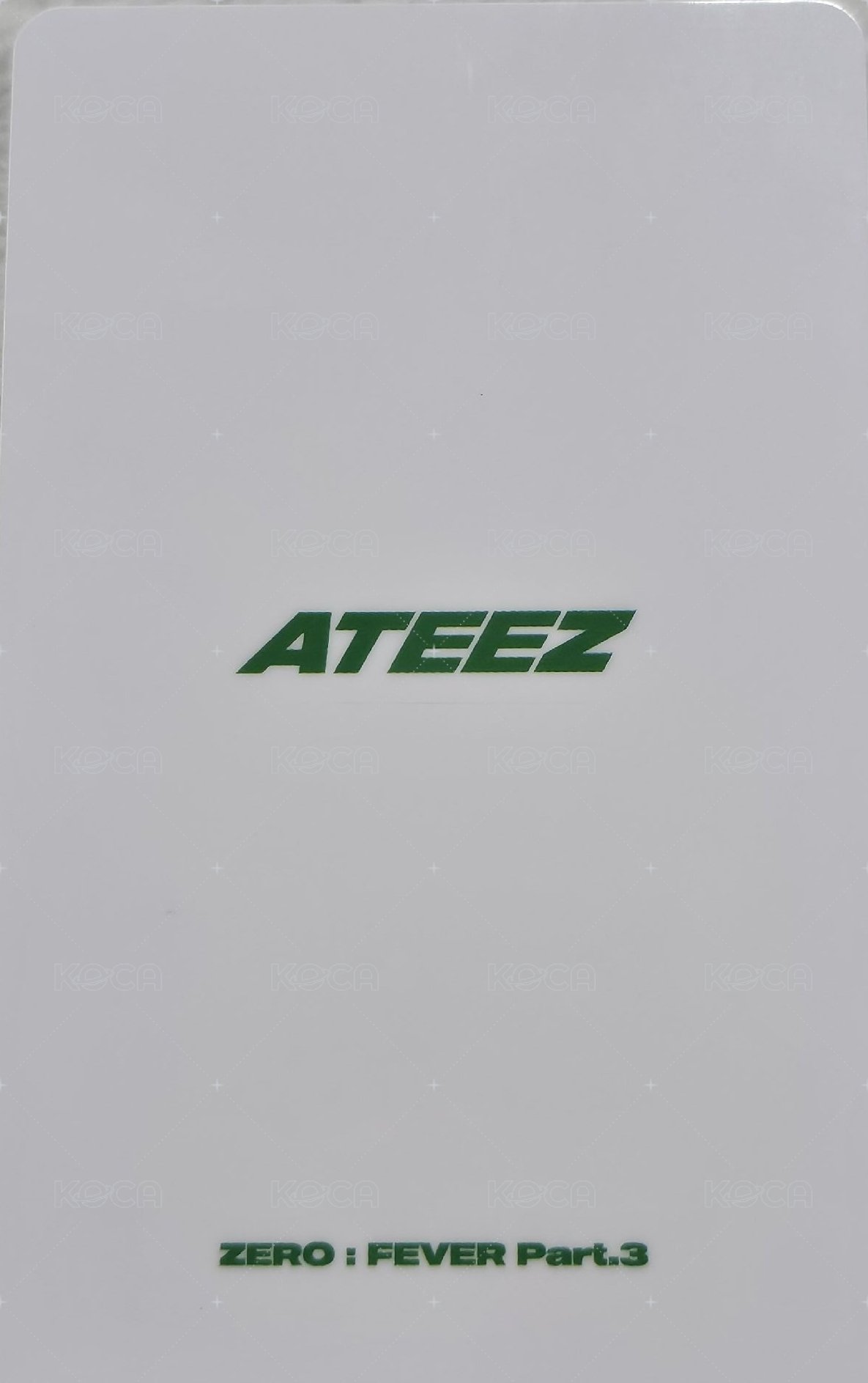 FEVER pt.3 ma 特典卡  背面