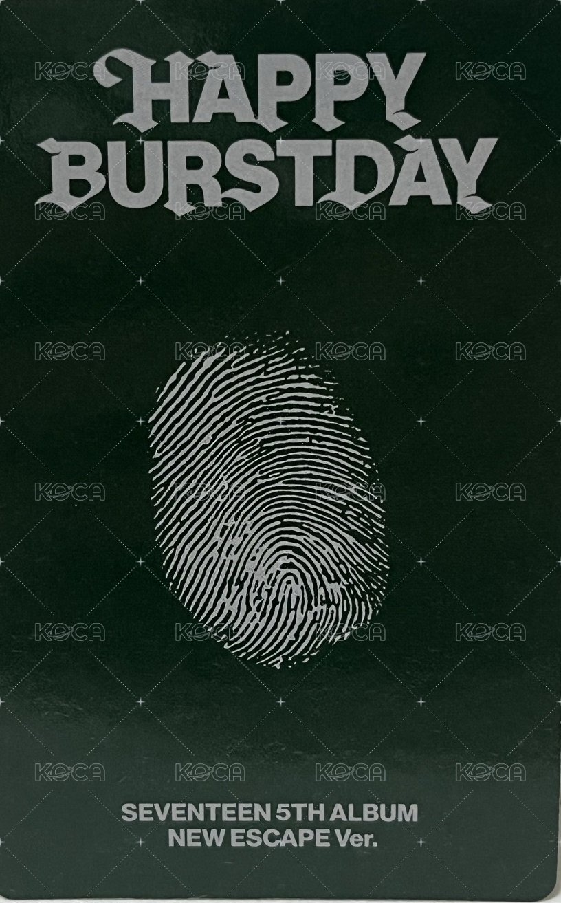 正五 專輯卡 NEW ESCAPE Ver. 背面