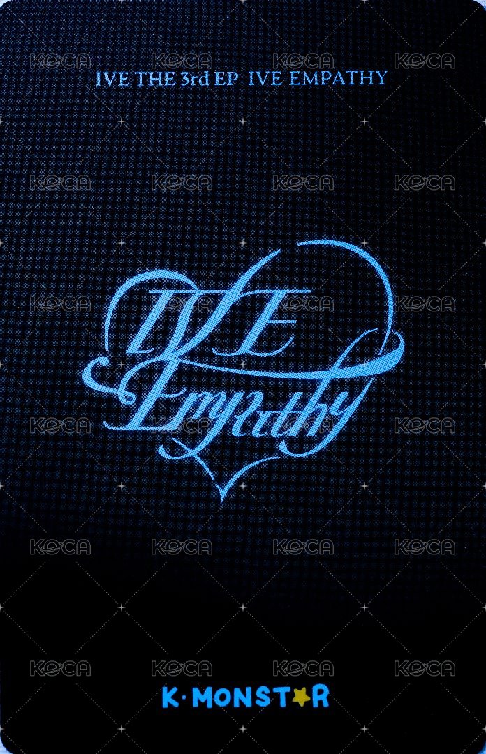 IVE EMPATHY km 特典卡 IVE 台北簽售應募卡 背面