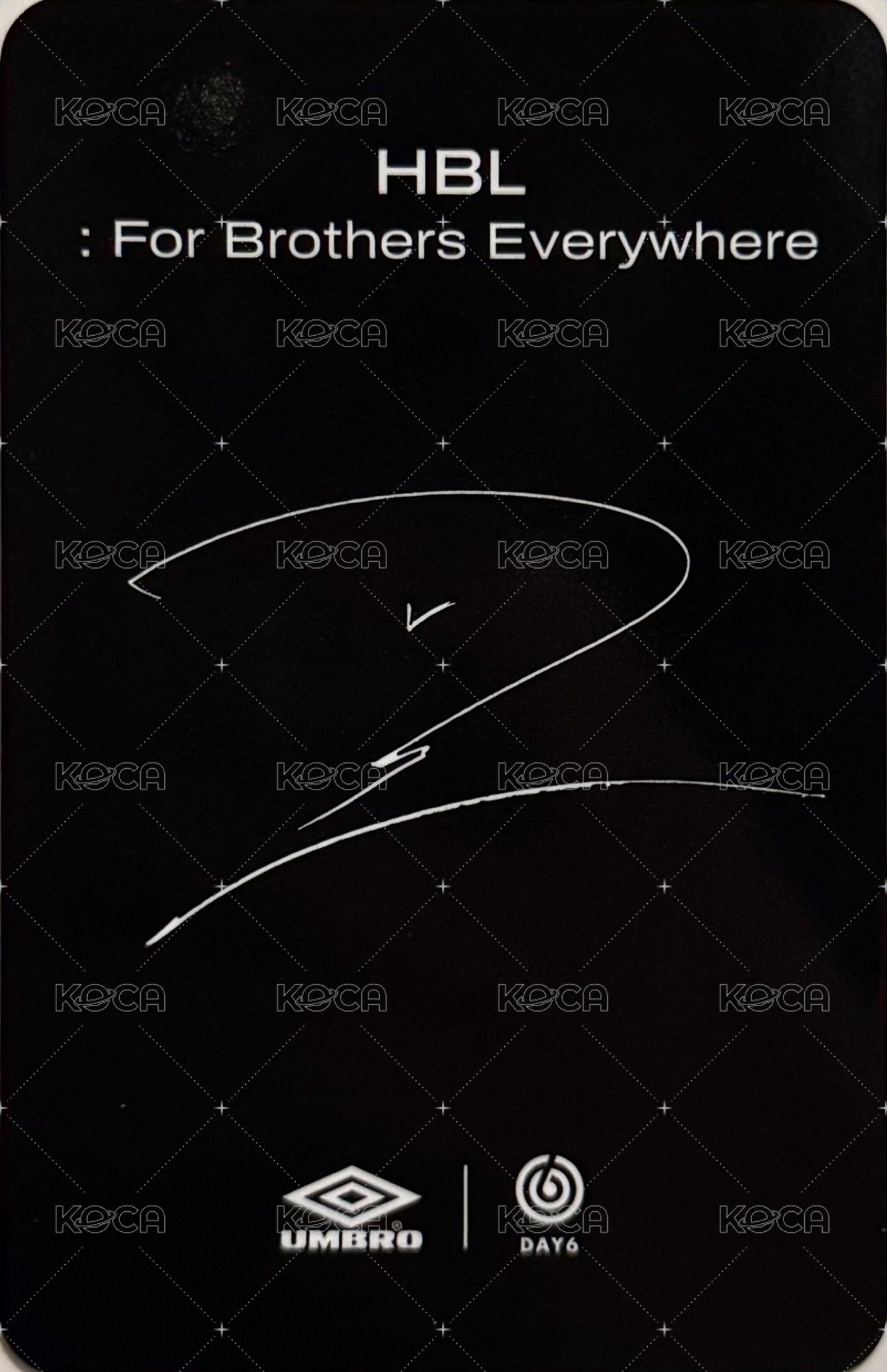 UMBRO 3.0 代言卡  背面