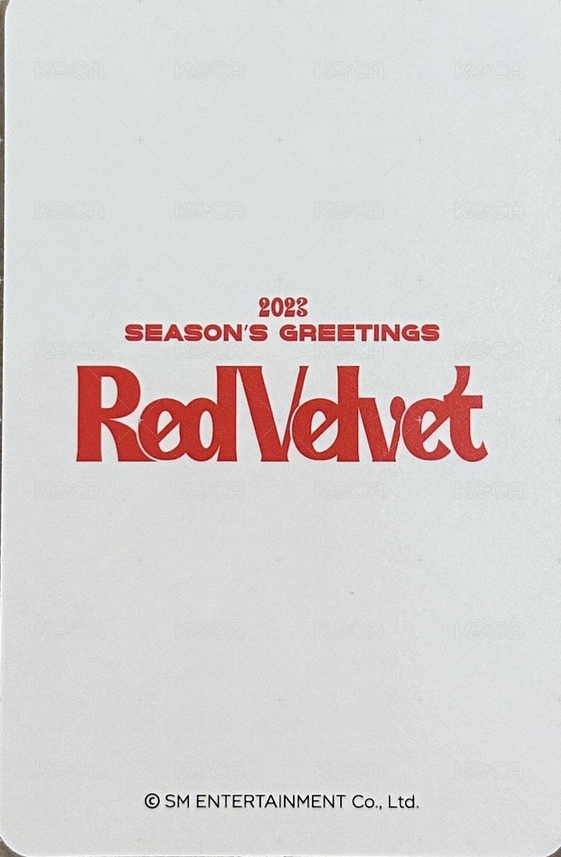 Red Velvet 2023 SEASON'S GREETINGS 年曆卡  背面