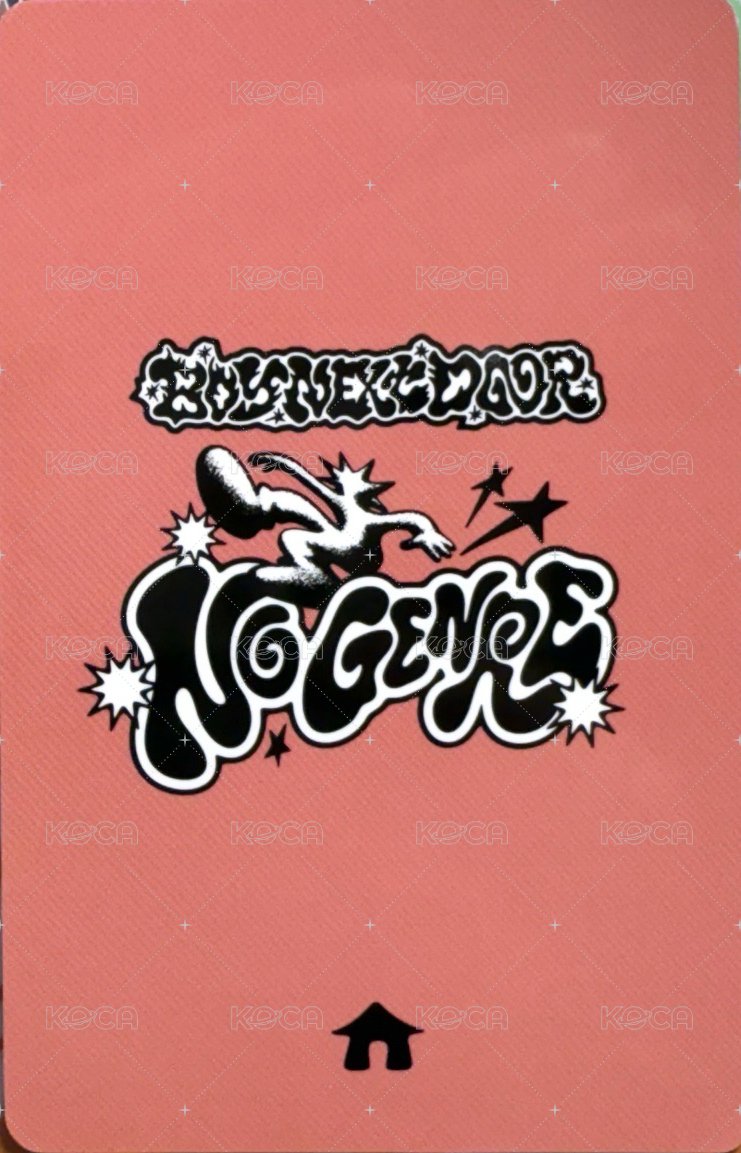 No Genre yzy 2.0 特典卡 2 背面