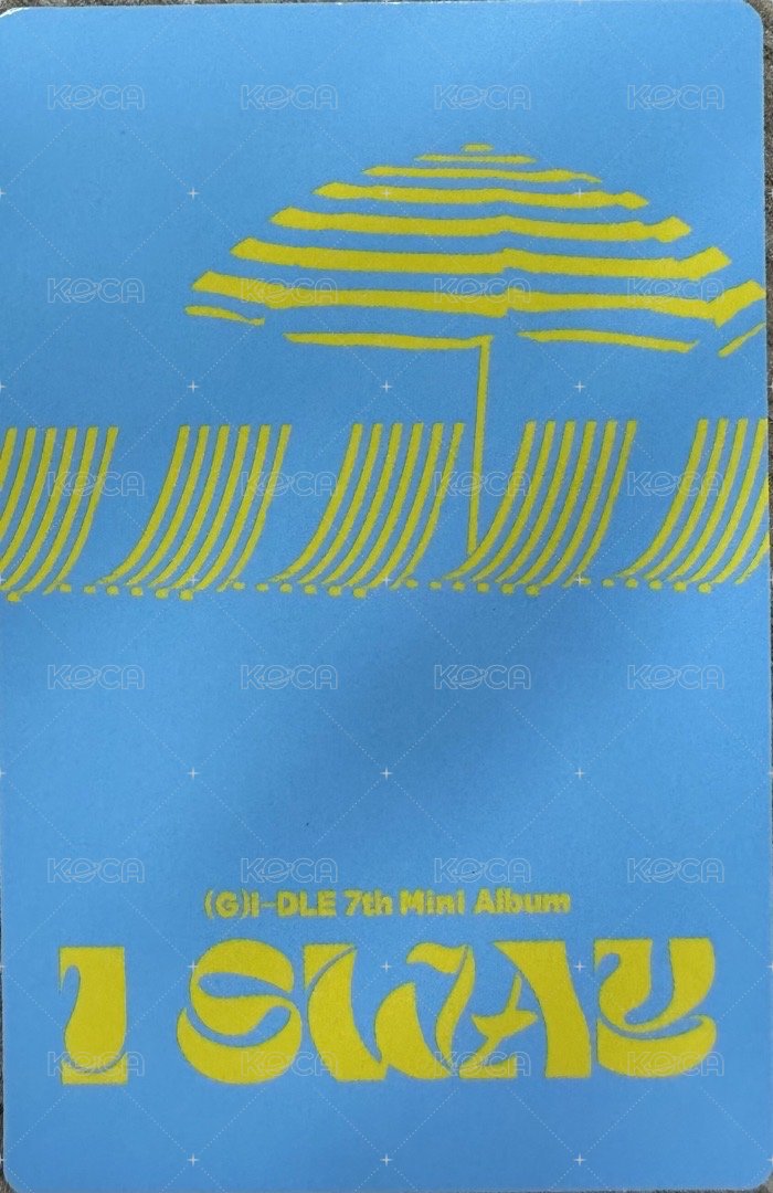 I SWAY 專輯卡 idle-  poca版-舒華 背面