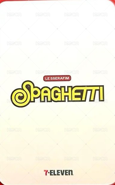 SPAGHETTI 711 企劃包 特典卡  背面