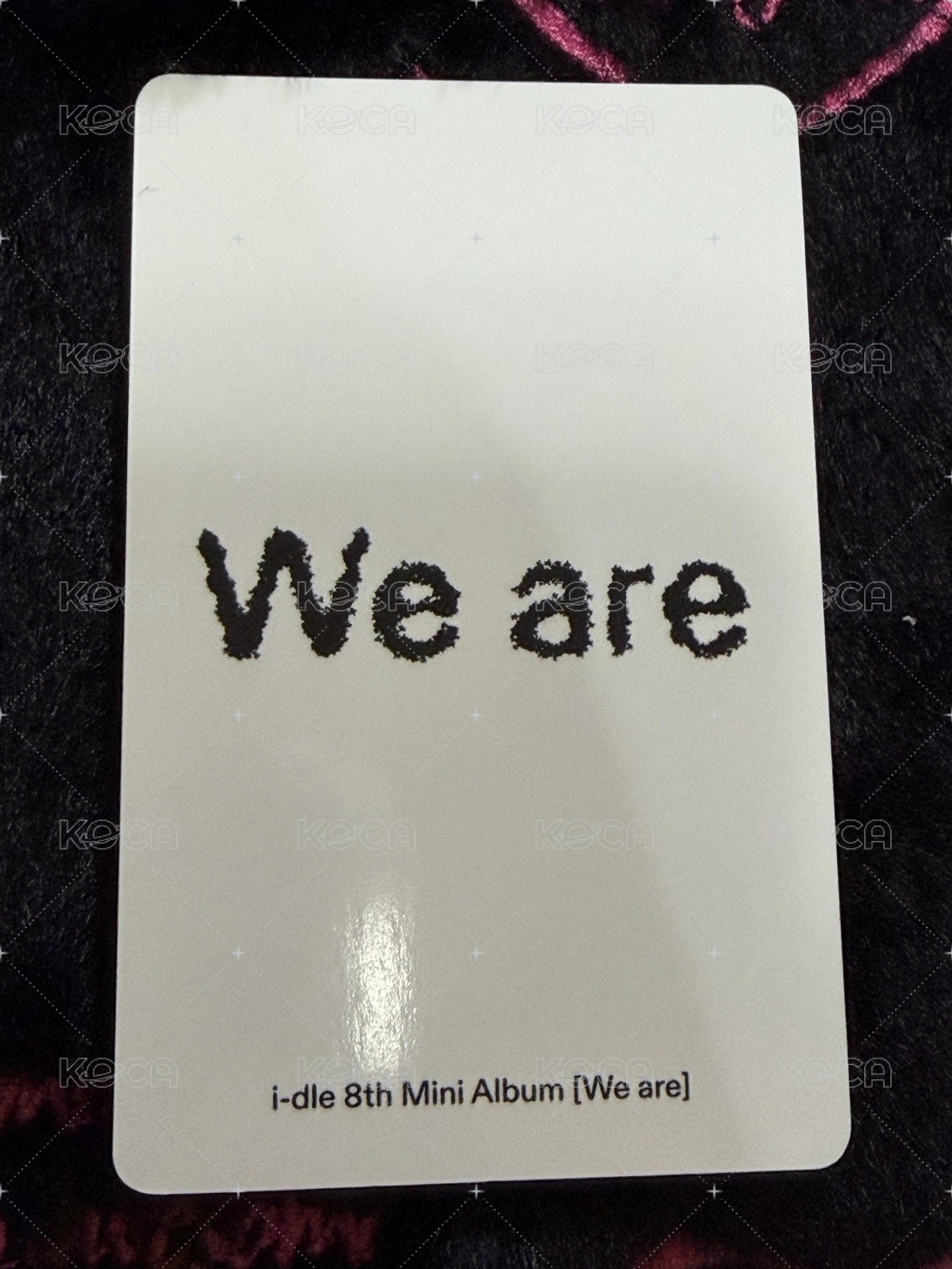 We are kms 特典卡 v1 背面