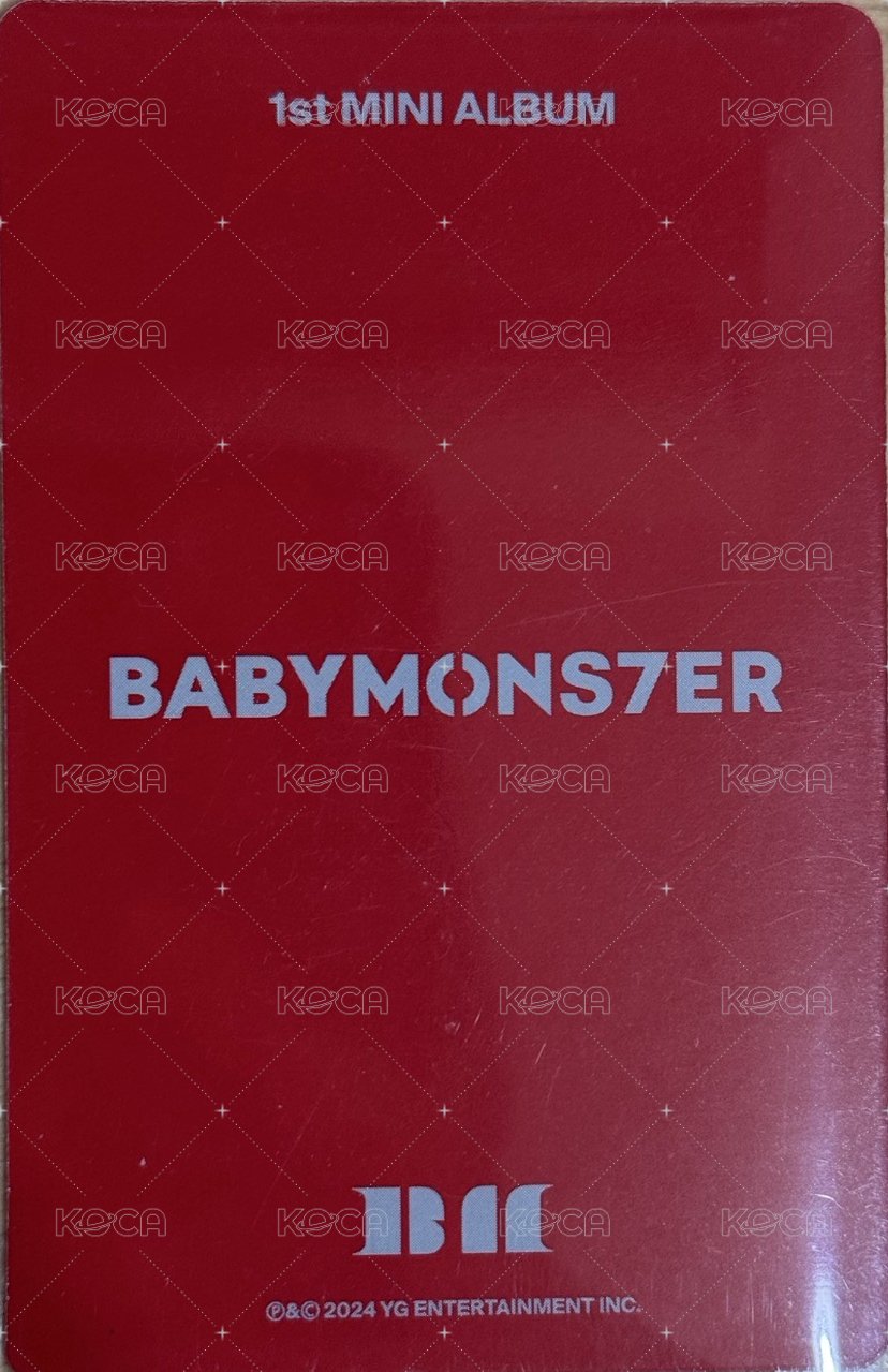 BABYMONS7ER 專輯卡  背面