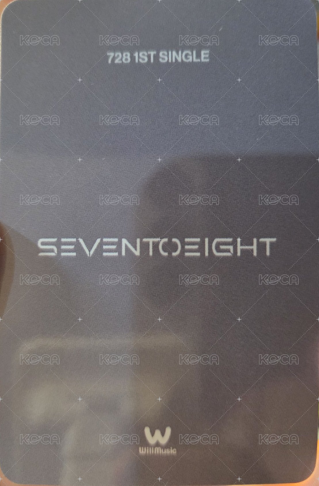 SEVENTOEIGHT 1st single 微樂客 特典卡  背面