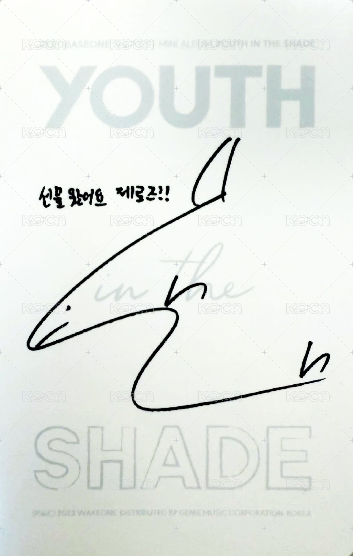 迷一 專輯卡 SHADE ver. 背面