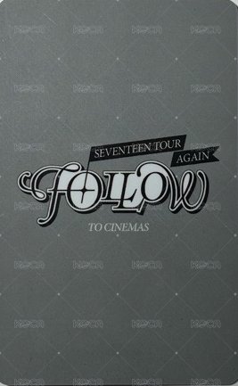 Follow Again 電影卡 電影票卡 秀泰ver. 背面
