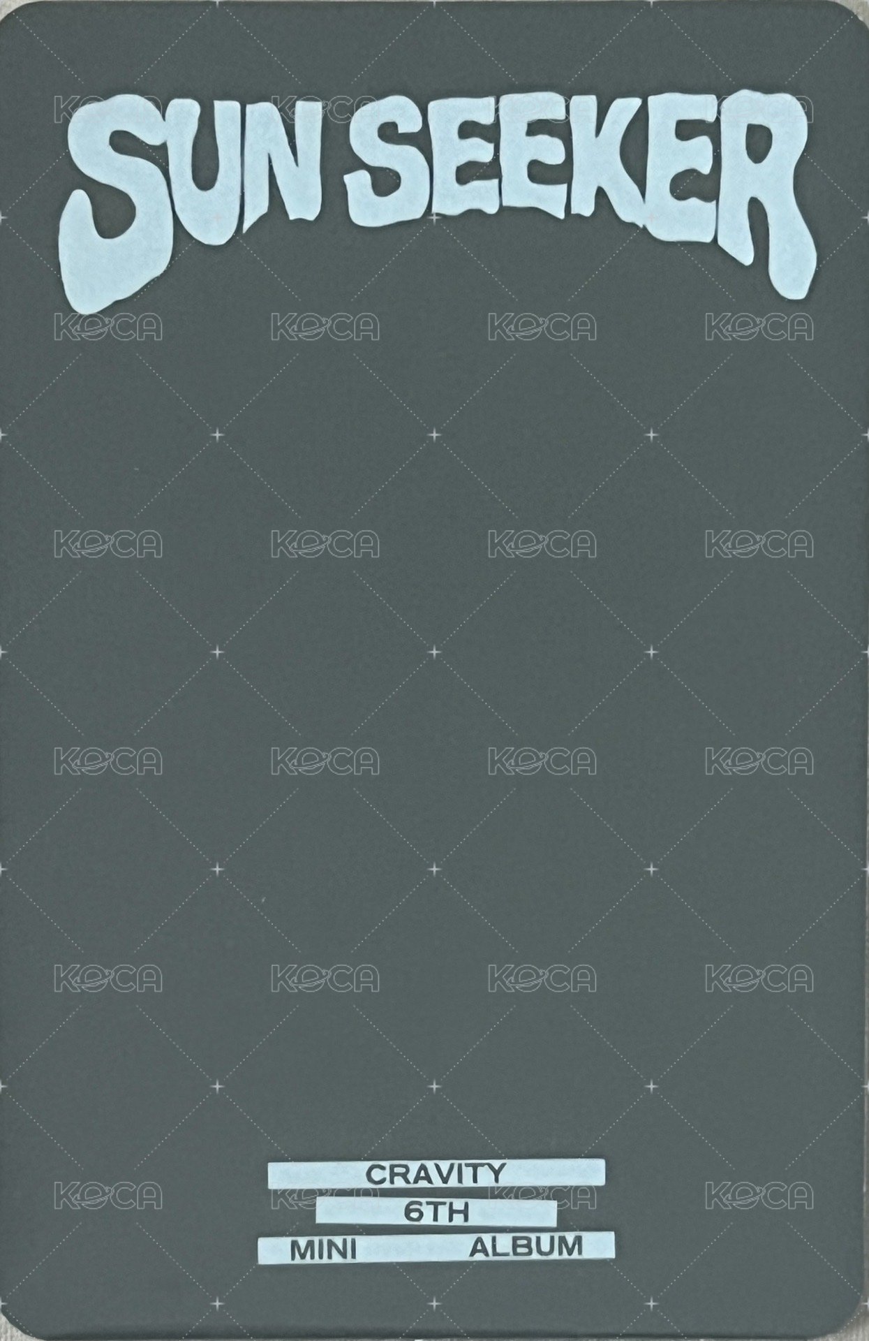 SUN SEEKER 專輯卡 馬徐雙人卡 背面