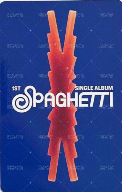 SPAGHETTI 日咖 PB預售 特典卡  背面