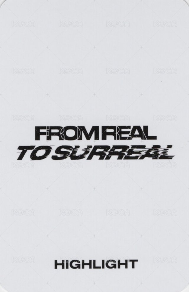 From Real to Surreal mk 特典卡 預售 背面