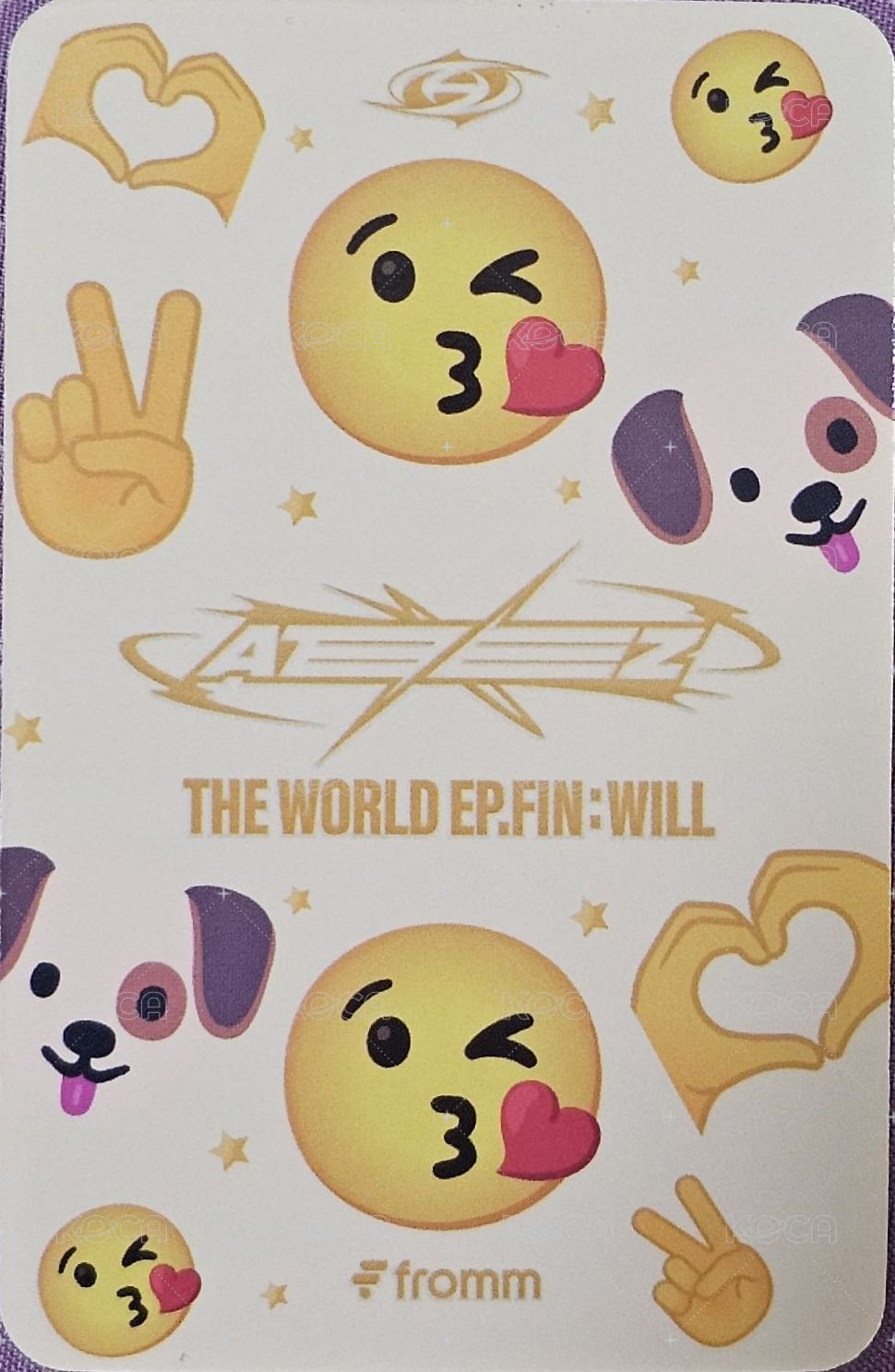 WILL fromm 6.0 簽售卡  背面