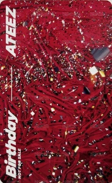 Birthday 塔店 幸運卡  背面