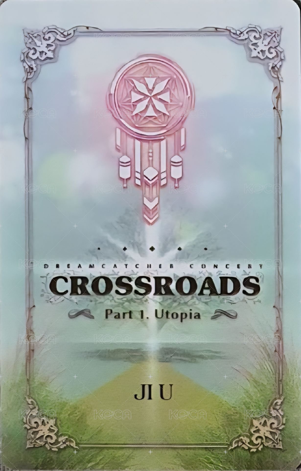 Crossroad線上演唱會 周邊卡  背面
