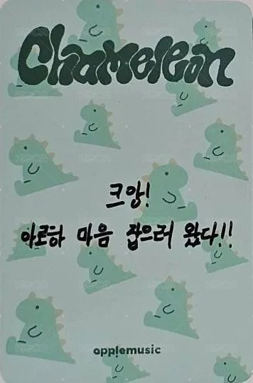 Chameleon am fs 3.0 簽售卡  背面