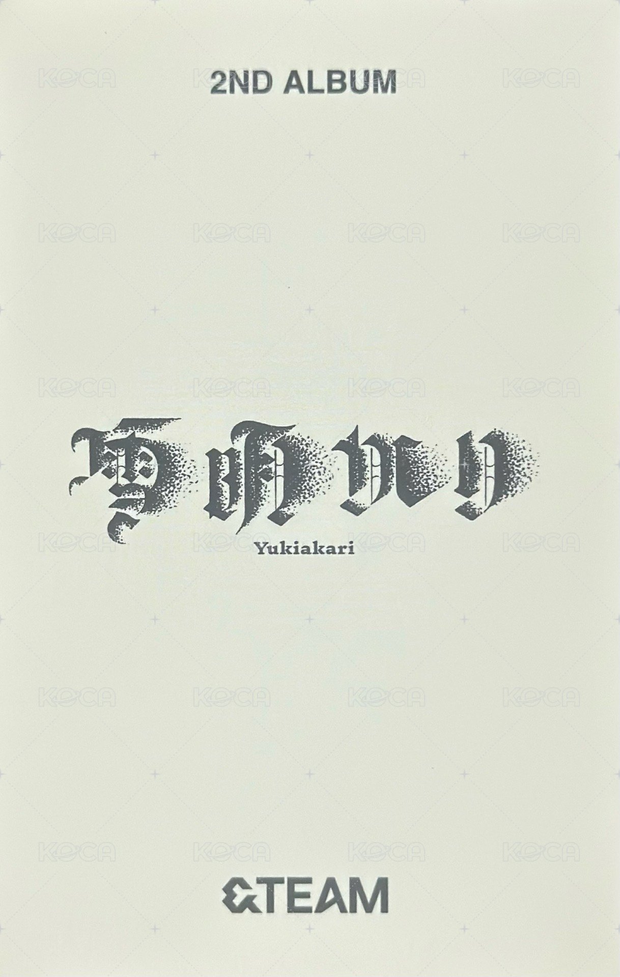 雪明 yzy 1.0 簽售卡  背面