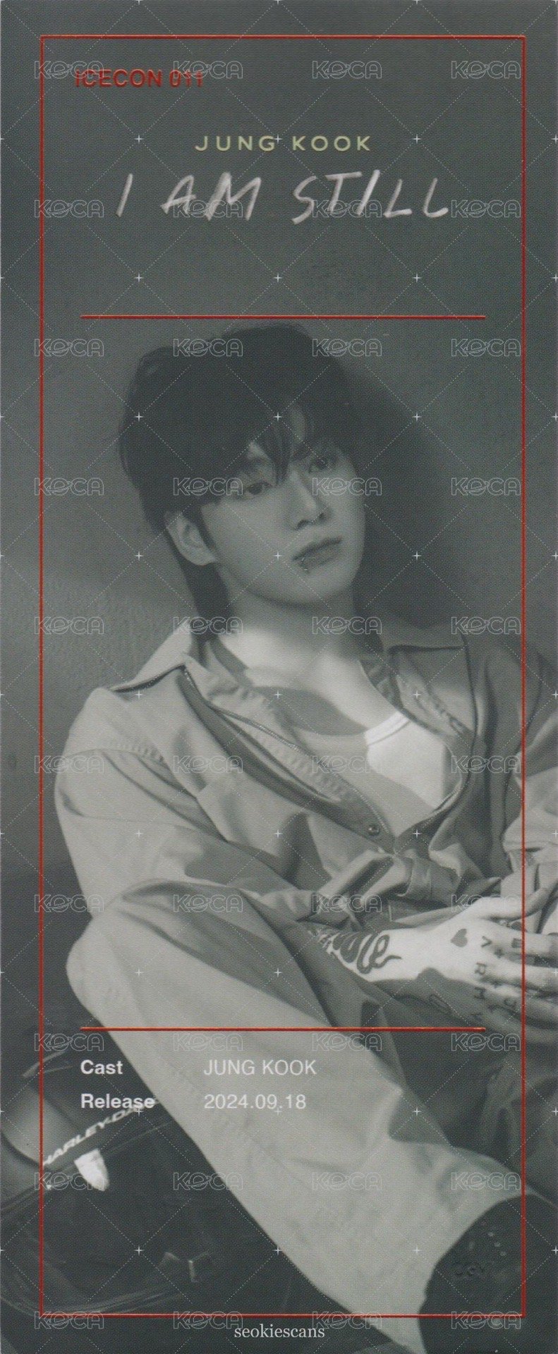 JK紀錄片 電影卡 KRW1 特典票卡 背面